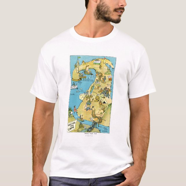 Camiseta Pontos dos desenhos animados do interesse em Cape (Frente)