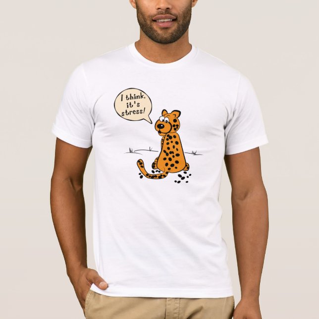 Camiseta Pontos perdedores do leopardo - eu penso que é (Frente)