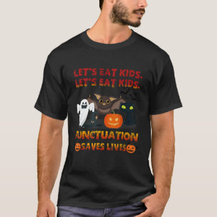 Camiseta Pontuação Eat Kids De vamos Salva Vidas Gramática