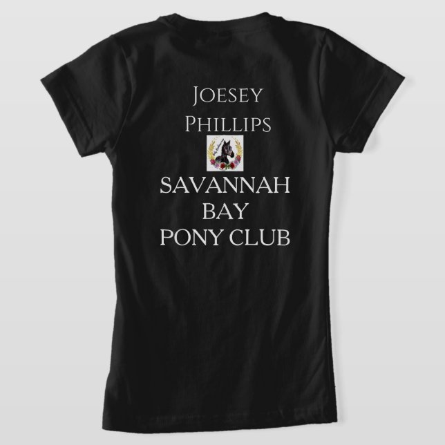 CAMISETA PONY CLUB (Postura das costas)