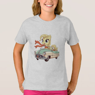Camiseta Pony Cruising in a Vintage Convertible Car