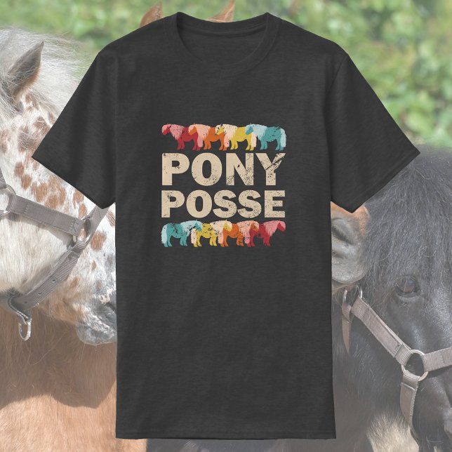 Camiseta Pony Posse | Funny Vintage Horse (Criador carregado)