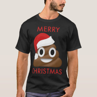 Camiseta Poo Emoji Feliz Natal Essencial Camisa-T
