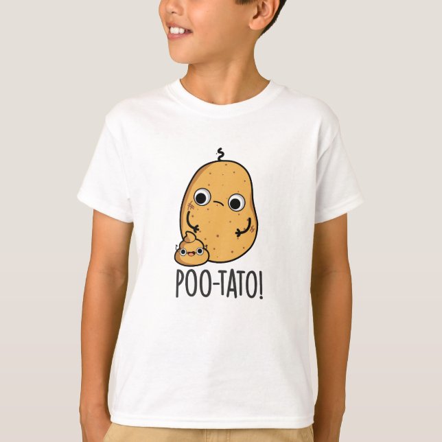 Camiseta Poo-tato Funny Veggie Poop Pun (Frente)