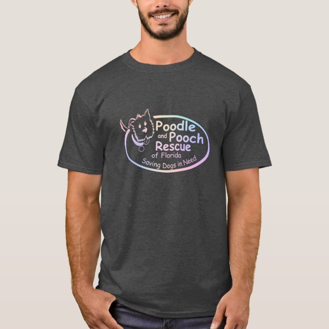 Camiseta Poodle and Pooch Rescue of Florida Pastel Gradient (Frente)