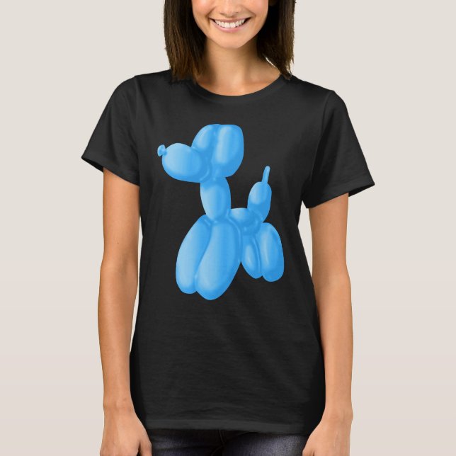 Camiseta Poodle azul (Frente)