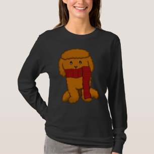 Camiseta Poodle Bonita Com Scarf Bruno