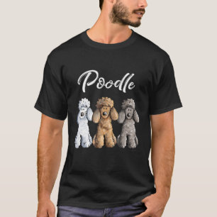 Camiseta Poodle Bonito Eu Caniche Cachorros Dançando Garota