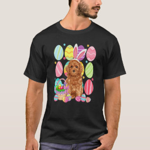 Camiseta Poodle Bonito Páscoa Coelhinha Ovo Colorido Ovo de