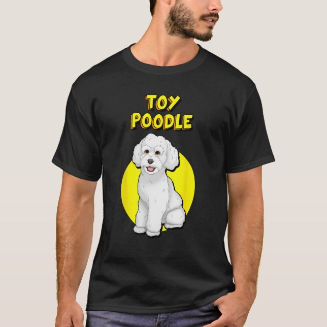 Camiseta Poodle Branca de Brinquedo (Frente)