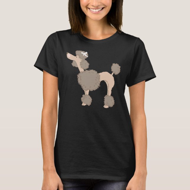 Camiseta Poodle Brown (Frente)