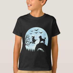 Camiseta poodle bruxa do halloween feminino