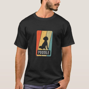 Camiseta Poodle Cachorro Antigo Cães Pata Acessórios para P