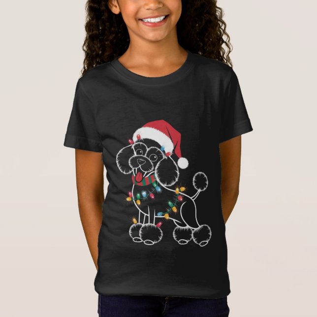 Camiseta Poodle Christmas (Frente)