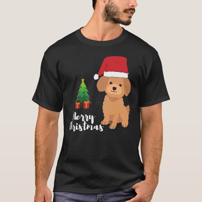 Camiseta Poodle Christmas (Frente)