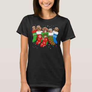 Camiseta Poodle Christmas Sweater Poodle Dog Meias Xma