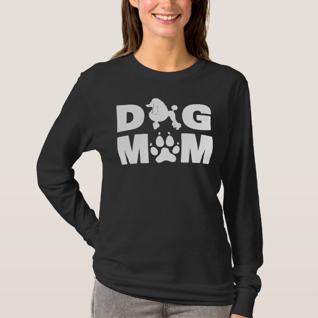 Camiseta Poodle Continental Clip For Dog Mãe Gift (Frente)