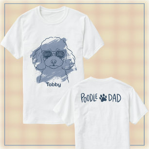 Camiseta Poodle Dad Masculina Presente Nome Person