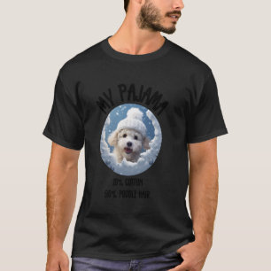Camiseta Poodle de Natal bonito - Design de Cachorro Engraç