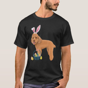 Camiseta Poodle de Orelhas de Coelho Cachorro Fofo Doge Coe