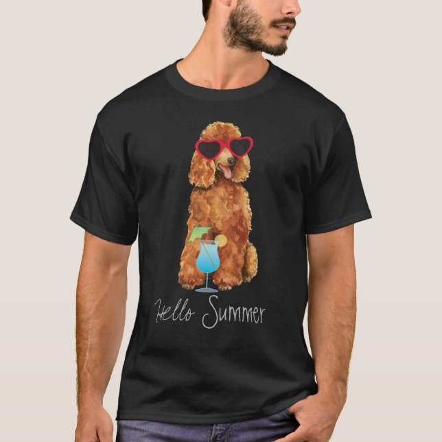 Camiseta Poodle de Verão (Frente)