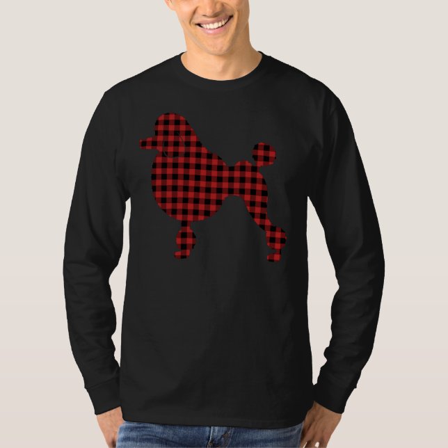 Camiseta Poodle de xadrez (Frente)