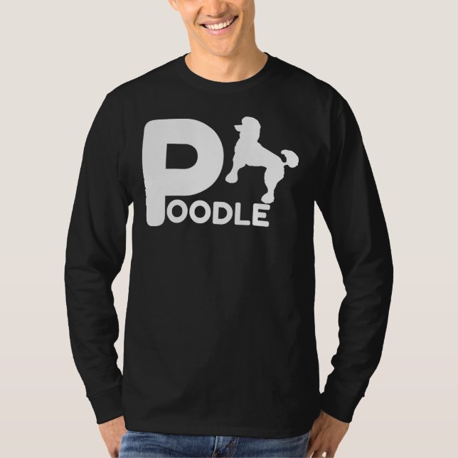 Camiseta Poodle Design Pet Lover Owner Dog Idea para (Frente)