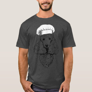 Camiseta Poodle Dog Cook Chef Engraçado Cozinhar