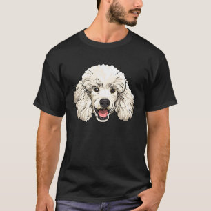 Camiseta Poodle Dog Face Puppy Pet Animal Poodle Mo