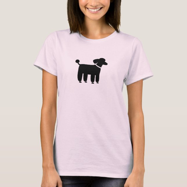 Camiseta Poodle Dog Graphic (Preto) (Frente)