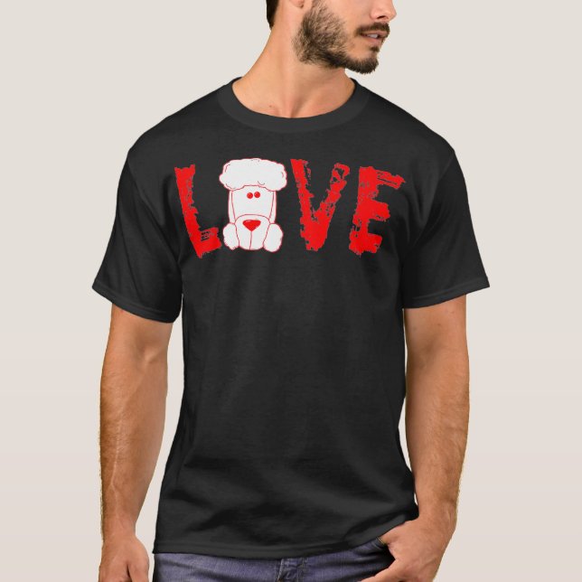 Camiseta Poodle Dog Love 0622 (Frente)