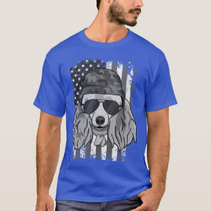 Camiseta Poodle Dog Veteran 4th of July