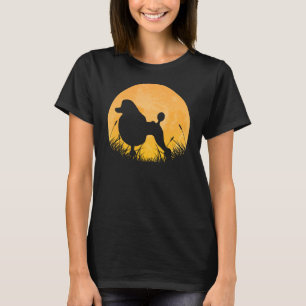 Camiseta Poodle Easy Halloween Dog Animal Moon Costu