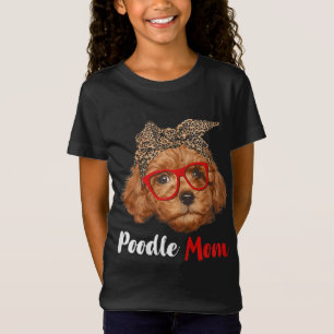 Camiseta Poodle Engraçado Mamãe Presente para Cachorros Ama
