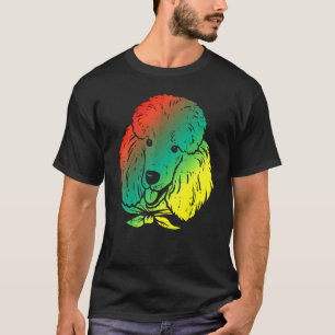 Camiseta Poodle Face Art Animal Dog Proprietário