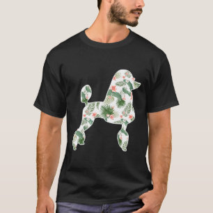 Camiseta Poodle Flower Girl Impressão Floral Dog Mulher Hav