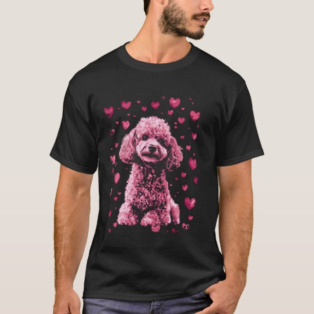 Camiseta Poodle Fofo Rosa (Frente)