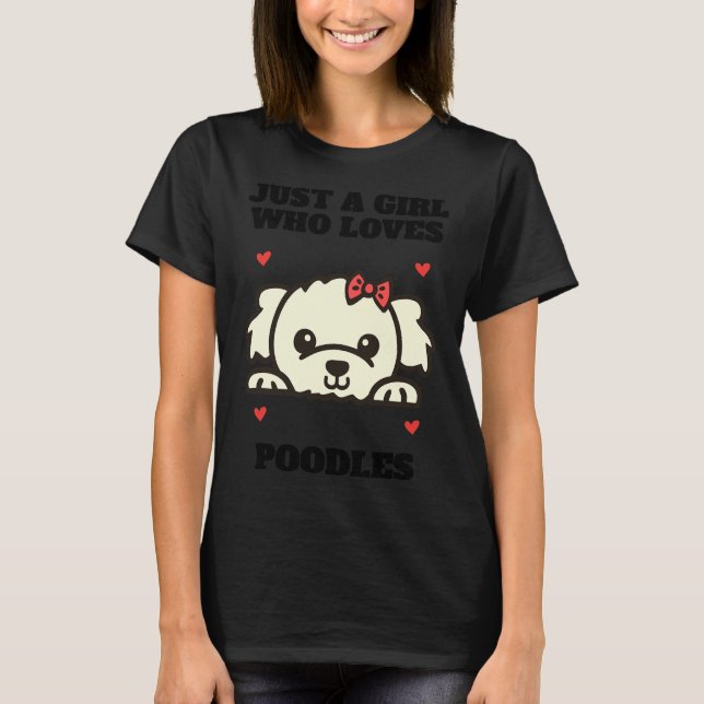 Camiseta Poodle For Girl (Frente)
