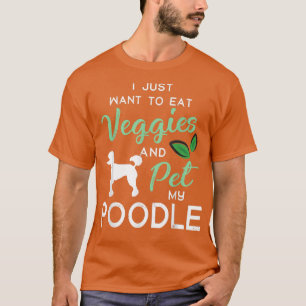 Camiseta Poodle Funny Vegan Dog Proprietário do Lago Xmas B