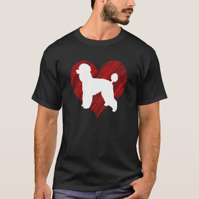 Camiseta Poodle I Love Dog Parent (Frente)