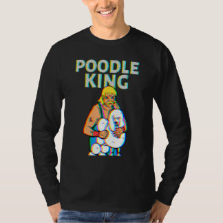 Camiseta Poodle King Mullet Time Business In Front Party In