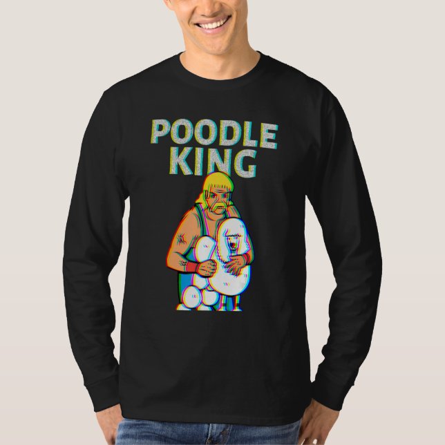 Camiseta Poodle King Mullet Time Business In Front Party In (Frente)