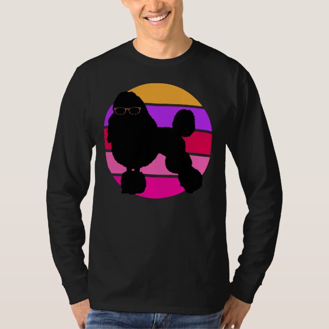 Camiseta Poodle Leopard Skin Sunglass (Frente)