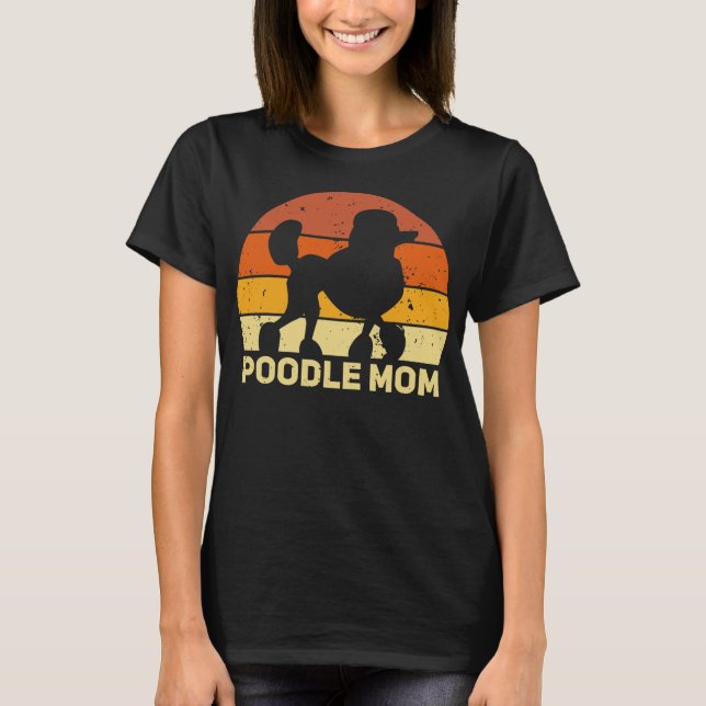 Camiseta Poodle Mãe Amante Dando Engraçado Meme  (Frente)
