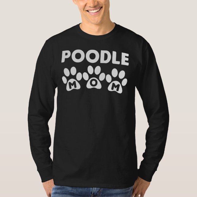 Camiseta Poodle Mãe Paws (Frente)