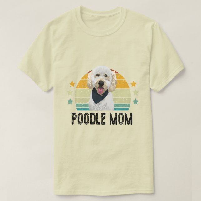 Camiseta Poodle Mãe, Poodle Gift para mãe, Melhor Poochon M (Frente do Design)
