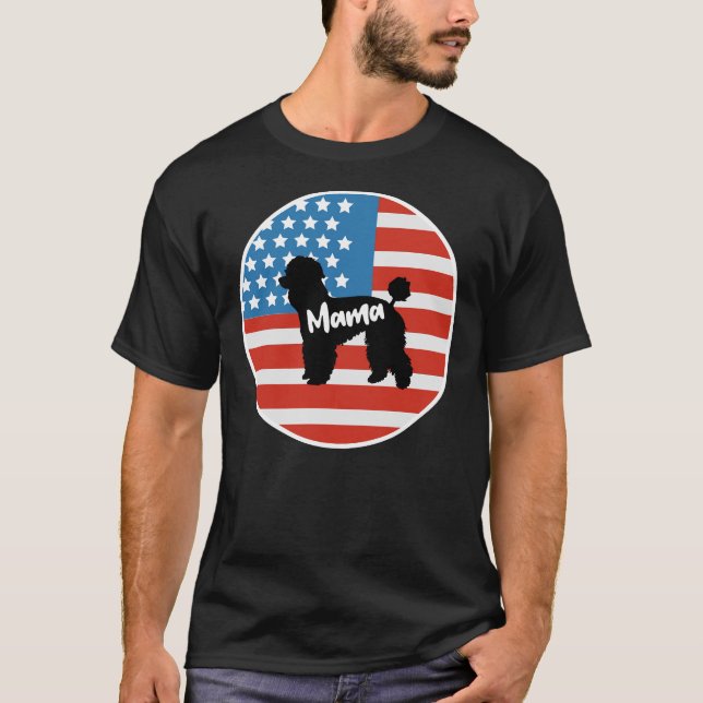 Camiseta Poodle Mama T- (Frente)