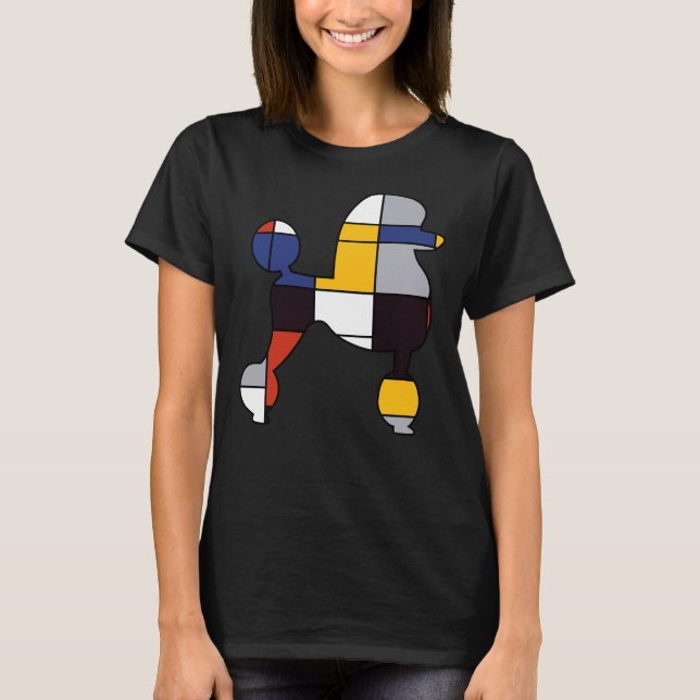 Camiseta Poodle Mondrian (Frente)