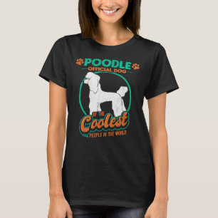 Camiseta Poodle Oficial Dog das Pessoas mais frias
