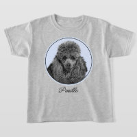 Poodle Painting Miniature Toy Black